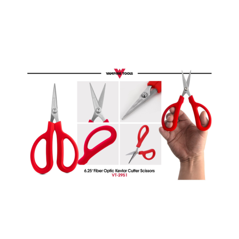 vSHEARS VT-2951 6.25 In. Fiber-Optic Kevlar Shears