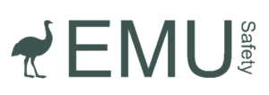 EMU Safety logo with emu silhouette